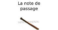 La note de passage