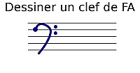 Dessiner une clef de FA