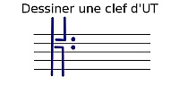Dessiner une clef d'UT