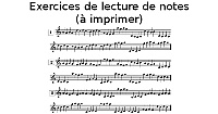 Lecture de notes à imprimer