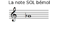 La note SOL bémol