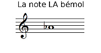 La note LA bémol