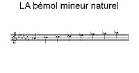 Gamme de LA bémol mineur naturel