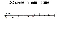 Gamme de DO dièse mineur naturel