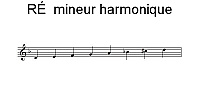 Gamme de RÉ mineur harmonique