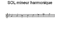 Gamme de SOL mineur harmonique
