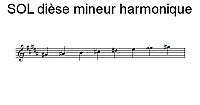 Gamme de SOL dièse mineur harmonique