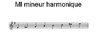 Gamme de MI mineur harmonique