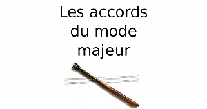 Les accords du mode majeur