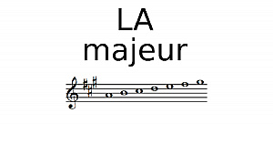 Gamme de LA Majeur