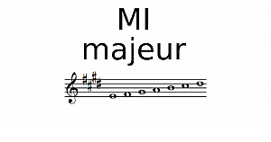 Gamme de MI Majeur