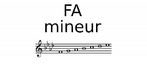 Gamme de FA mineur