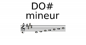 Gamme de DO dièse mineur