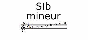 Gamme de SI bémol mineur