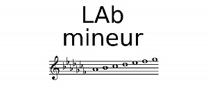 Gamme de LA bémol mineur