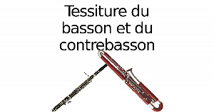 Tessiture du basson
