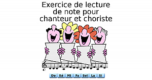 Exercice de lecture de note pour chanteur et choriste
