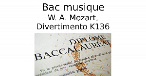 Mozart, Divertimento K136