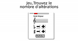 Jeu, trouvez le nombre d'altérations