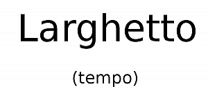 Larghetto