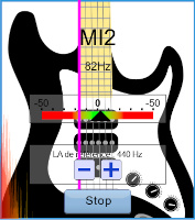 Accorder sa guitare électrique : la corde de MI2