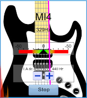 Accorder sa guitare électrique : la corde de MI4