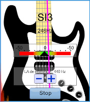 Accorder sa guitare électrique : la corde de SI3