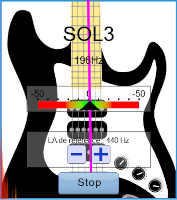Accorder sa guitare électrique : la corde de SOL3