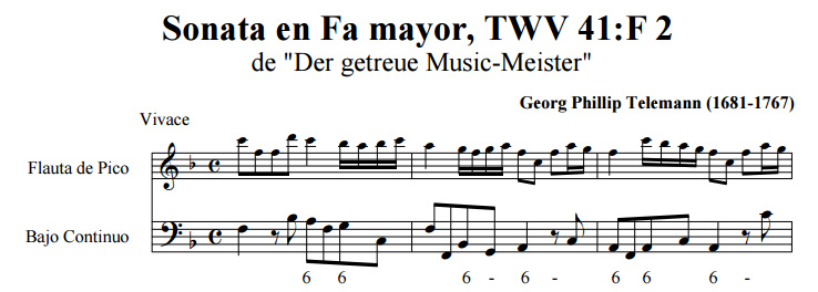 Exemple de basse continue