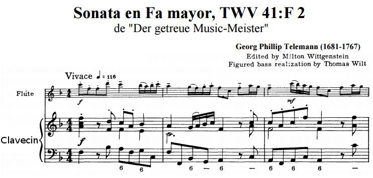 Exemple de basse continue harmonisée