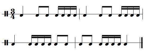 exercice rythmique binaire, leçon n°4, exercice n°5