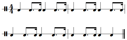 leçon n°8, exercices de rythmes binaires, exercice n°2