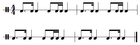 leçon n°8, exercices de rythmes binaires, exercice n°8