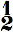 chiffrage de mesure 1/2