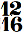 chiffrage de mesure 12/16