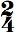 chiffrage de mesure 2/4