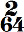 chiffrage de mesure 2/64