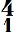 chiffrage de mesure 4/1