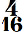 chiffrage de mesure 4/16