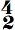 chiffrage de mesure 4/2