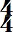chiffrage de mesure 4/4