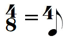 Chiffrage de mesure 4/8 (extrapolation)