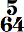 chiffrage de mesure 5/64