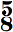 chiffrage de mesure 5/8