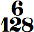 chiffrage de mesure 6/128