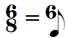 chiffrage de mesure 6/8 extrapolation chiffrage de mesure 6/8 extrapolation