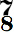 chiffrage de mesure 7/8