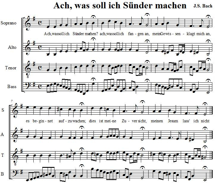 Ach, was soll ich Sünder machen, J.S.BACH