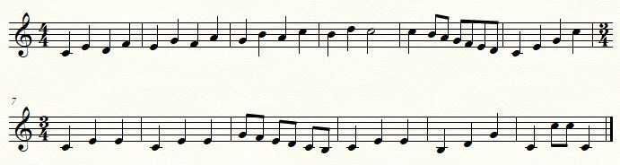 Devoir de solfège pour débutant