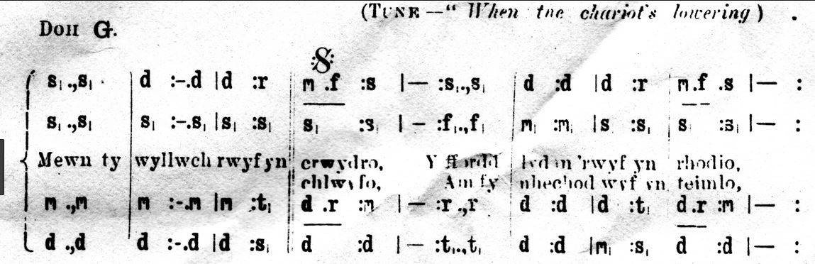 Exemple notation solfa tonic